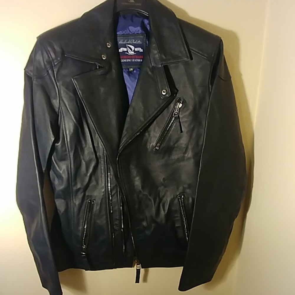 Men's Leather moto jacket